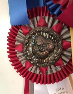 Silkie Ribbon Center in Bronze