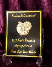 Bantam Cochin Hen Legacy Award for Cochins International