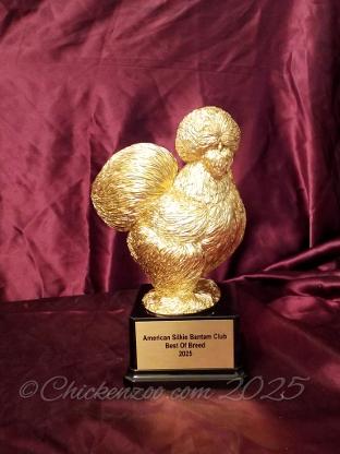 Large Silkie Hen Trophy
