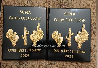 SCNA Serama & Cactuson Black Plaques 