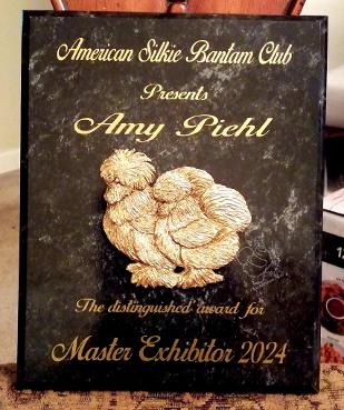 Silkie Pair on Black Marble Color Plaque